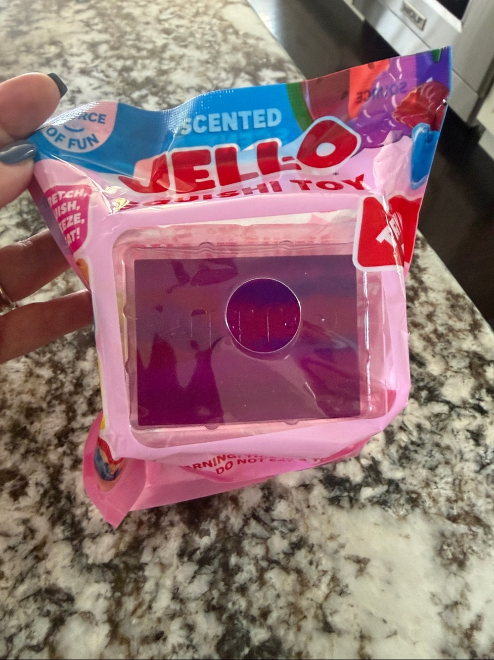Scented Squishy jello  purple Toy  Scented NIOP